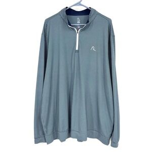 Rhoback Mens Houndstooth 1/4 Zip Pullover Long Sleeve Navy White XXL SP23_1_MTQZ